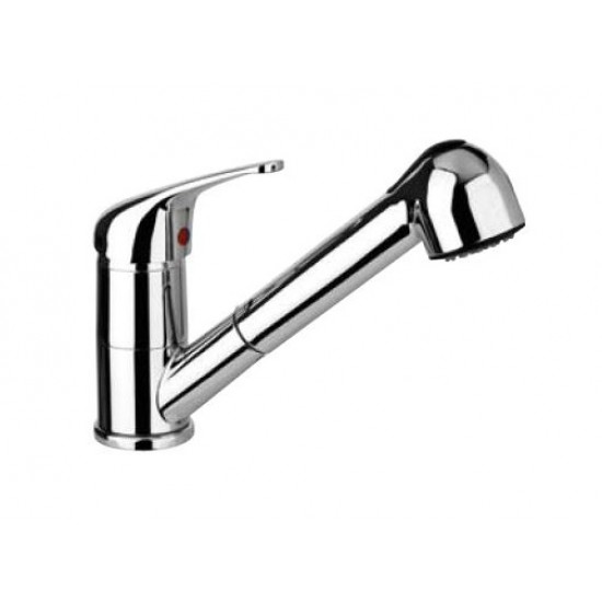 LEDA Μπαταρία Μικτική Νεροχύτη Πάγκου Κουζίνας Με Σπιράλ RAFFAELLO RA660