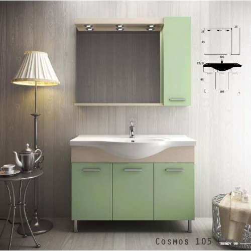 ZEBIS Έπιπλο Μπάνιου COSMOS 105