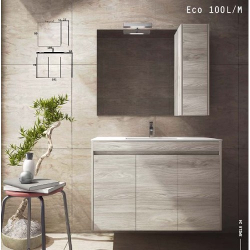 ZEBIS Έπιπλο Μπάνιου Eco 100L/M