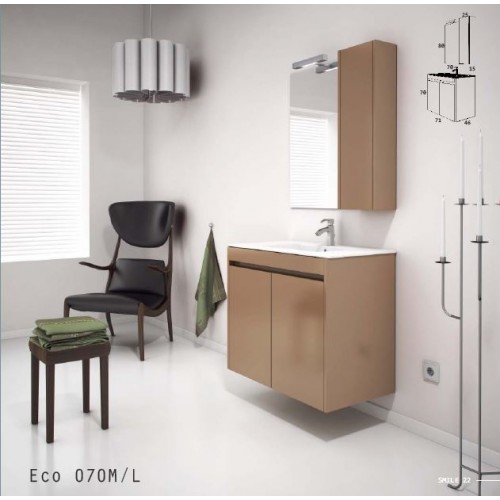 ZEBIS Έπιπλο Μπάνιου Eco 070M/L