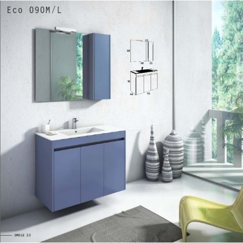 ZEBIS Έπιπλο Μπάνιου Eco 090M/L