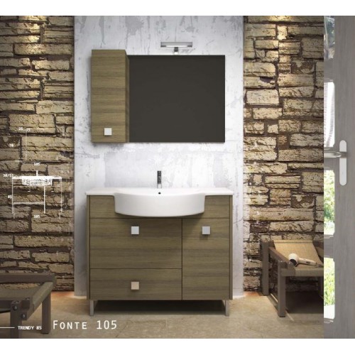 ZEBIS Έπιπλο Μπάνιου FONTE 105