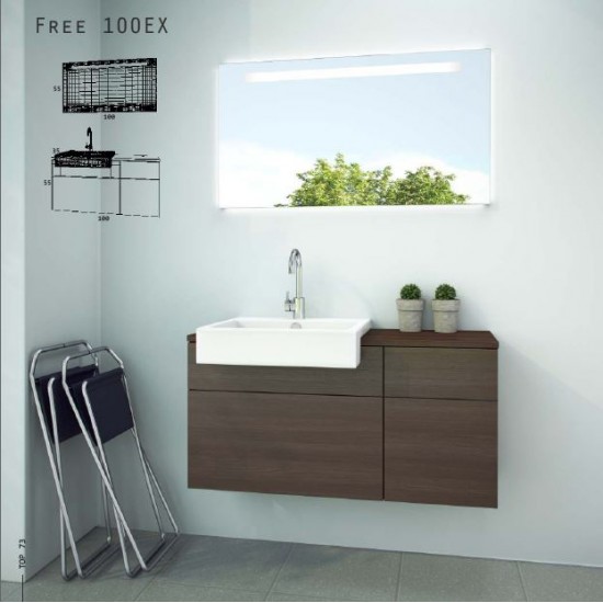 ZEBIS Έπιπλο Μπάνιου Free 100EX ZEBIS Έπιπλο Μπάνιου Free 100EX