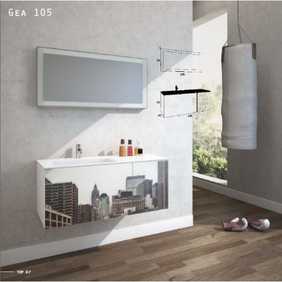 ZEBIS Έπιπλο Μπάνιου Gea105 ZEBIS Έπιπλο Μπάνιου Gea105