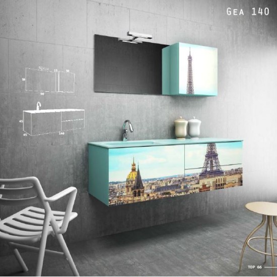 ZEBIS Έπιπλο Μπάνιου Gea140 ZEBIS Έπιπλο Μπάνιου Gea140