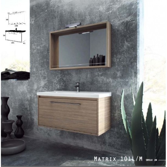 ZEBIS Έπιπλο Μπάνιου Matrix 101L/M ZEBIS Έπιπλο Μπάνιου Matrix 101L/M