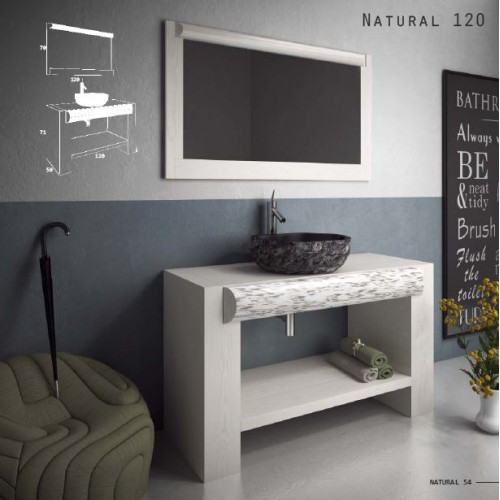 ZEBIS Έπιπλο Μπάνιου Natural120