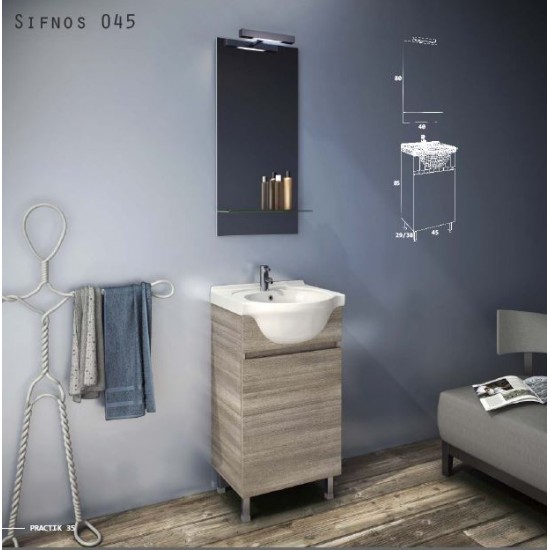 ZEBIS Έπιπλο Μπάνιου Sifnos045 ZEBIS Έπιπλο Μπάνιου Sifnos045