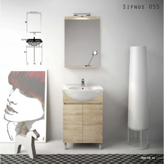 ZEBIS Έπιπλο Μπάνιου Sifnos055 ZEBIS Έπιπλο Μπάνιου Sifnos055