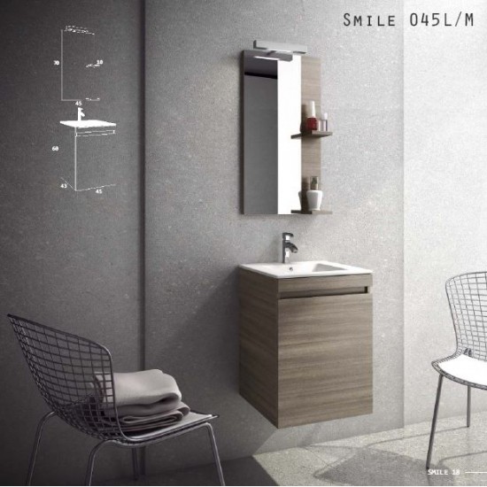 ZEBIS Έπιπλο Μπάνιου Smile 45L/M ZEBIS Έπιπλο Μπάνιου Smile 45L/M