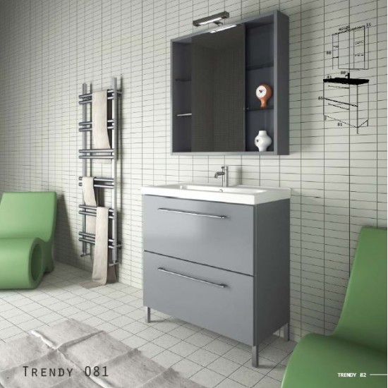 ZEBIS Έπιπλο Μπάνιου TRENDY 081 ZEBIS Έπιπλο Μπάνιου TRENDY 081