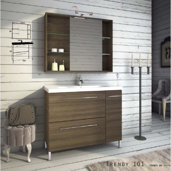 ZEBIS Έπιπλο Μπάνιου TRENDY 101 ZEBIS Έπιπλο Μπάνιου TRENDY 101