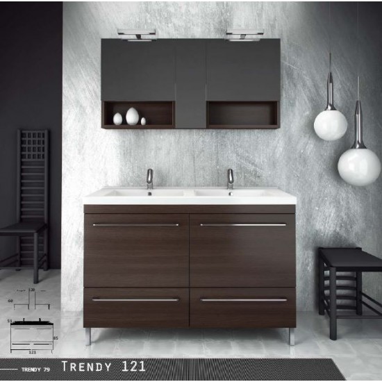 ZEBIS Έπιπλο Μπάνιου TRENDY 121 ZEBIS Έπιπλο Μπάνιου TRENDY 121