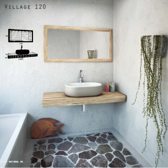 ZEBIS Έπιπλο Μπάνιου Village120 ZEBIS Έπιπλο Μπάνιου Village120