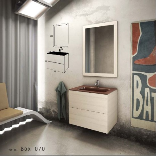 ZEBIS Έπιπλο Μπάνιου Βox070 ZEBIS Έπιπλο Μπάνιου Βox070