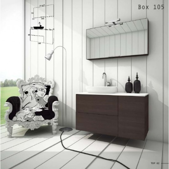 ZEBIS Έπιπλο Μπάνιου Βox105 ZEBIS Έπιπλο Μπάνιου Βox105